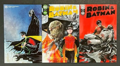 Robin & Batman (2021) #'s 1 2 3 Jeff Lemire Variant Dustin Nguyen Cover Lot