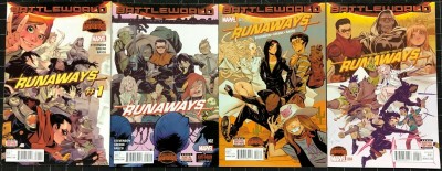Runaways (2015) #1 2 3 4 NM (9.4) complete set Battle World Secret Wars