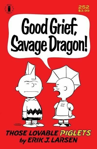 Savage Dragon (1993) #252 VF/NM Charlie Brown Peanuts Parody 2nd Print Variant