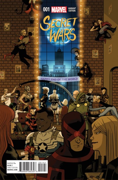 SECRET WARS (2015) #1 OF 8 VF/NM PARTY VARIANT COVER + FREE COMIC BOOK DAY #0