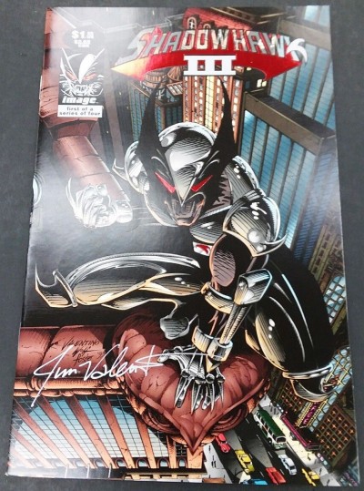ShadowHawk III (1993) #1 NM (9.4) signed & numbered by Jim Valentino w/COA
