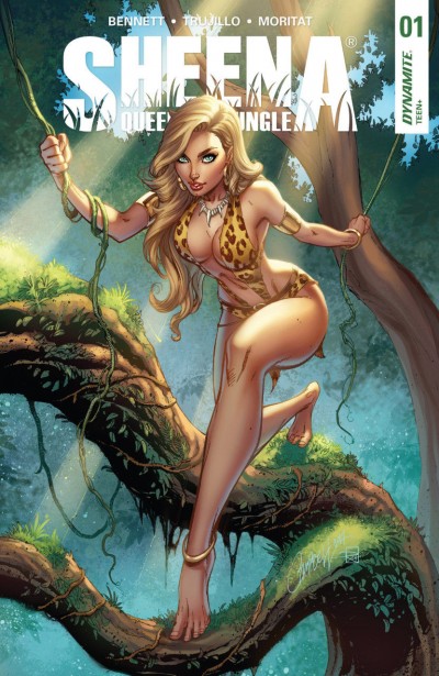 Sheena Queen of the Jungle (2017) #1 + 0 VF/NM J. Scott Campbell Cover Dynamite 