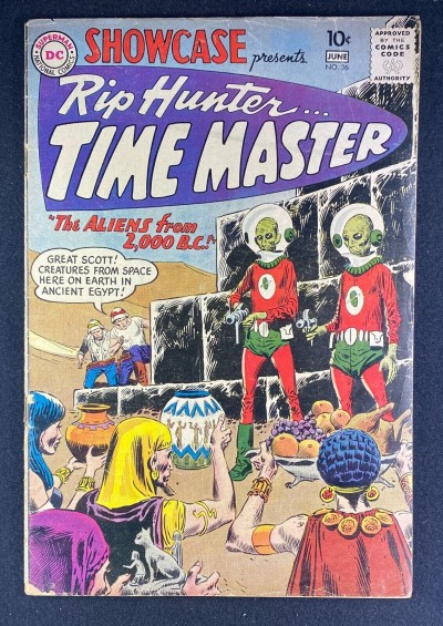 Showcase (1956) #26 VG- (3.5) 4th App Rip Hunter Time Master Joe Kubert