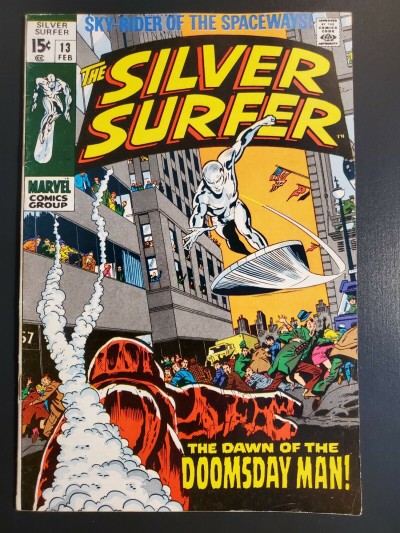 SILVER SURFER #13 (1970) VF (8.0) THE DAWN OF THE DOOMSDAY MAN 1ST DOOMSDAY MAN|