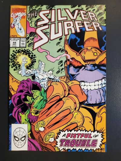 SILVER SURFER #V3 #44 (1990) NM- 9.2 THANOS 1ST INFINITY GAUNTLET |