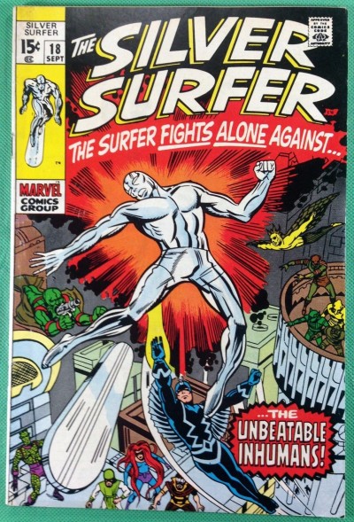 Silver Surfer (1968) #18 FN+ (6.5) vs The Inhumans last issue
