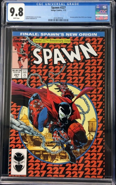 Spawn (1992) #227 CGC 9.8 Amazing Spider-Man #300 cover homage (2016787016)