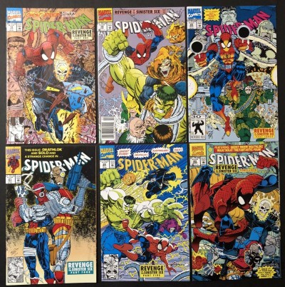 Spider-Man (1990) #18-23 NM complete "Revenge of the Sinister Six" set story