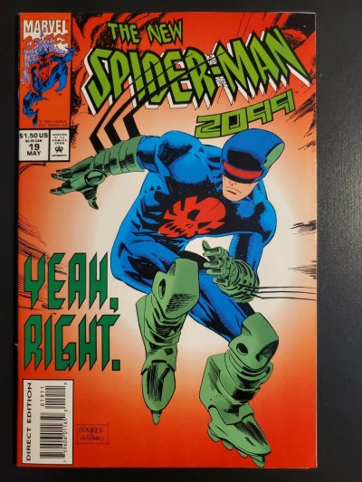 Spider-Man 2099 #19 (1994) NM- (9.2) new costume includes trading cards|