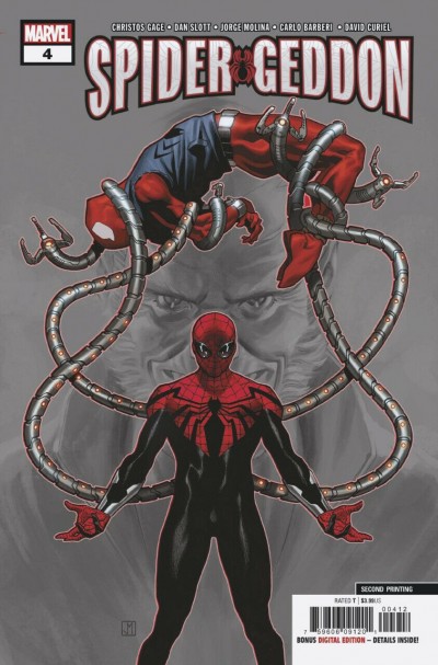 Spider-Geddon (2019) #4 VF/NM 2nd print variant cover Spider-Man