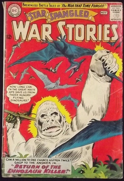 STAR SPANGLED WAR STORIES #111 GD- DINOSAUR COVER