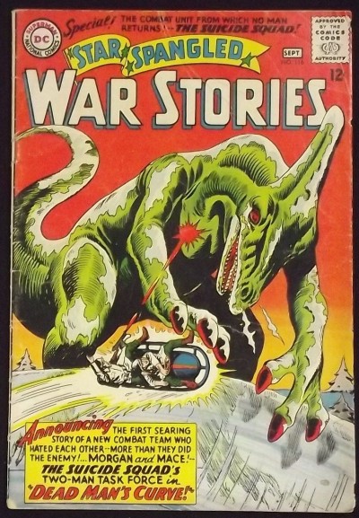 STAR SPANGLED WAR STORIES #116 GD+ DINOSAUR COVER