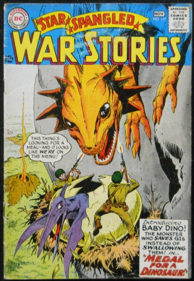 STAR SPANGLED WAR STORIES #117 VG+ DINOSAUR ISSUE