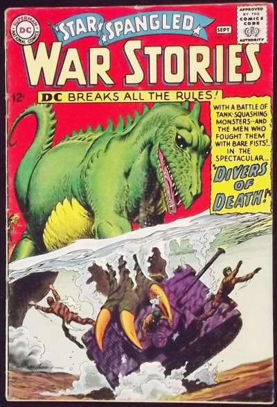 STAR SPANGLED WAR STORIES #122 VG/FN DINOSAUR COVER AND STORY