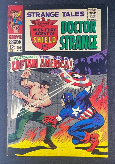Strange Tales (1951) #159 FN+ (6.5) Fury Orgin Retold Captain America 1st Val