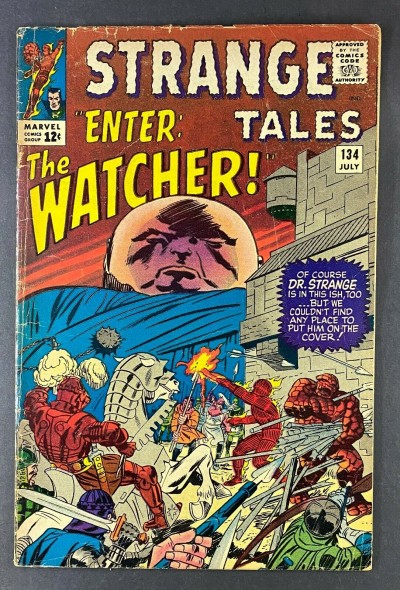 Strange Tales (1951) #134 VG (4.0) Kang The Watcher Human Torch Thing Jack Kirby