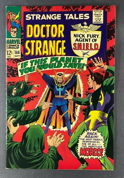 Strange Tales (1951) #160 VF (8.0) 1st SA App Jimmy Woo Jim Steranko Art