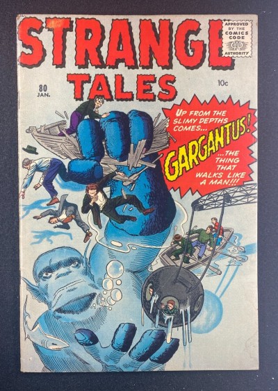 Strange Tales (1951) #80 FN- (5.5) 1st App Gargantus Jack Kirby Cover and Art