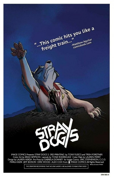 Stray Dogs (2021) #2 VF/NM 3rd Printing "Evil Dead" Homage Movie Variant Cover