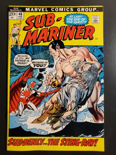 Sub-mariner #46 (1972) VF+ (8.5) High grade Sting-Ray Picture box cover |