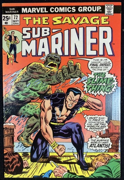 Sub-Mariner (1968) #72 FN+ (6.5) Final Issue