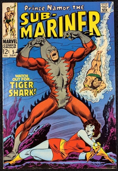 Sub-Mariner (1968) #5 FN (6.0) 1st App Tiger Shark