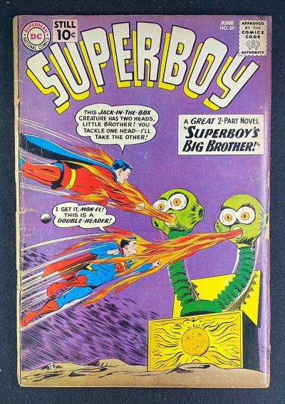 Superboy (1949) #89 GD (2.0) Origin/1st App Mon-El 2nd Phantom Zone Curt Swan