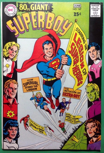 Superboy (1949) #147 VF- (7.5) giant size (G47) origin of the Legion 