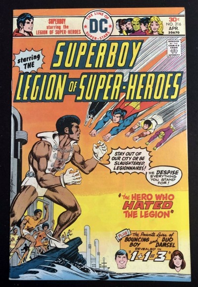 Superboy (1949) #216 VF- (7.5) starring Legion of Super-Heroes 1st app Tyroc
