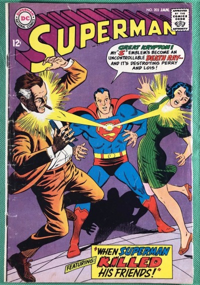 Superman (1939) #203 VG (4.0) "Superman Killed His Friends"