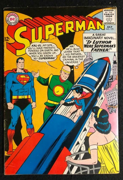 Superman (1939) #170 FN+ (6.5) the delayed President Kennedy issue published
