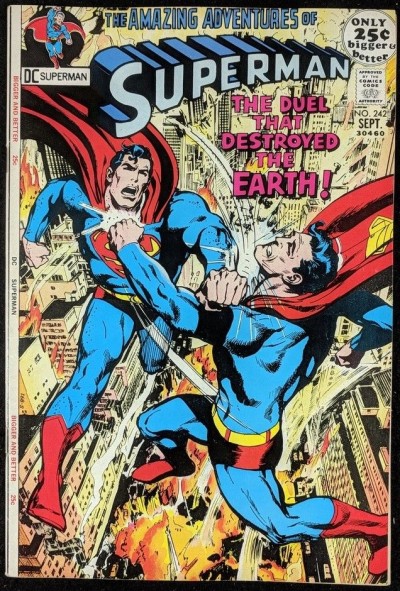 Superman (1939) #242 VF+ (8.5) Neal Adams cover 52 page giant