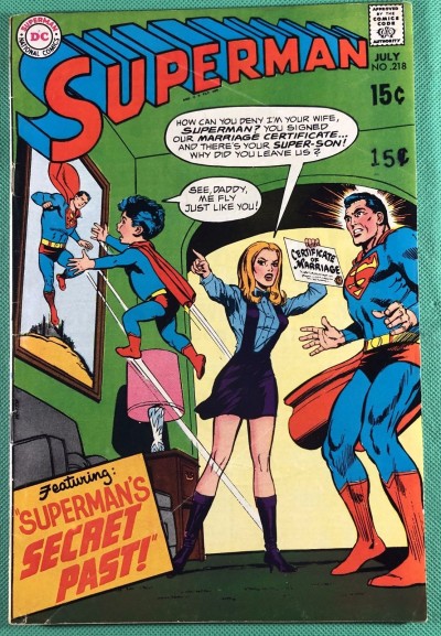 Superman (1939) #218 VG/FN (5.0) Brainiac 5 appearance