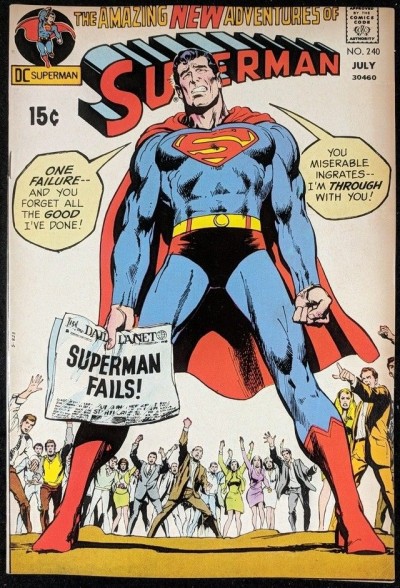 Superman (1939) #240 VF- (7.5) Neal Adams cover Mike Kaluta art