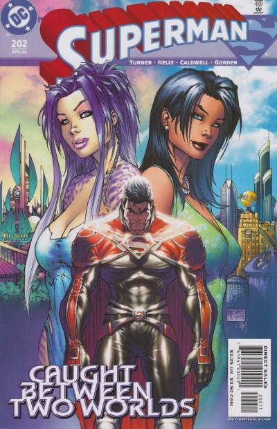 Superman (1987) #202 VF/M Michael Turner Cover
