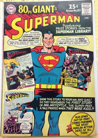 Superman (1939) #183 FN+ (6.5) 80 page Giant (G-18)