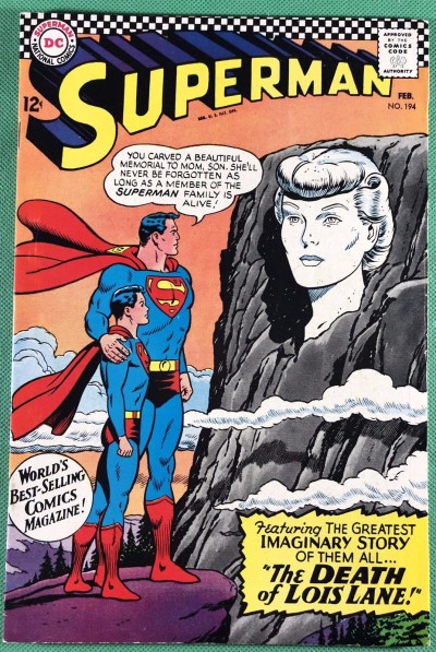 Superman (1939) #194 FN/VF (7.0) Death of Lois Lane imaginary story