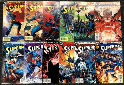 Superman (1987) #204-215 VF/NM complete 12 issue set by Jim Lee & Azzarello