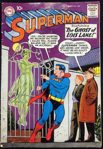 Superman (1939) #129 GD (2.0) 1st app & origin Lori Lemaris (mermaid)