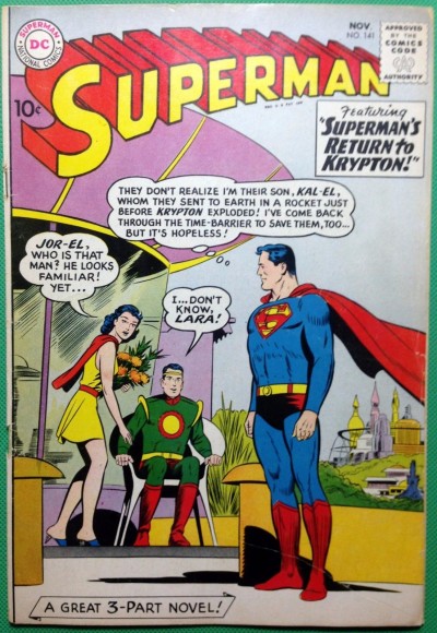 SUPERMAN (1939) #141 VG+ (4.5) Superman's return to Krypton