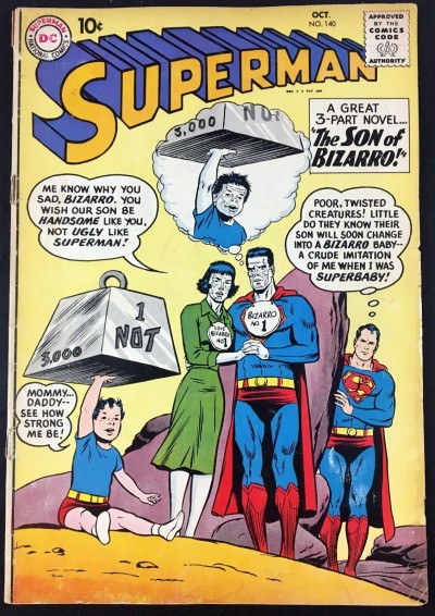 Superman (1939) #140 GD (2.0) 1st Blue Kryptonite & 1st Bizarro Supergirl