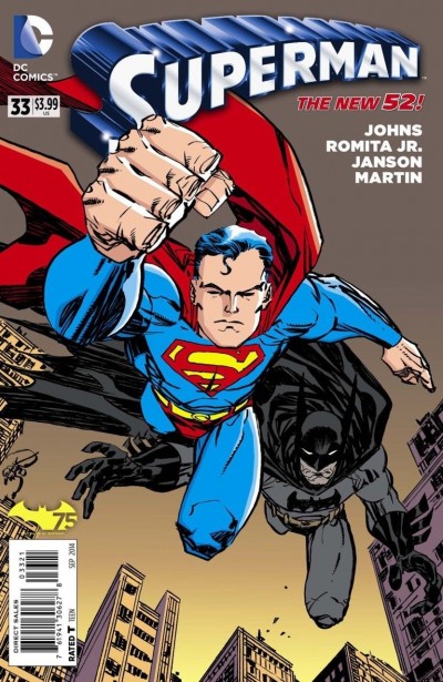 SUPERMAN #33 VF/NM BATMAN 75TH ANN ERIK LARSEN VARIANT COVER THE NEW 52!
