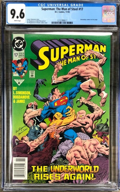 Superman Man Of Steel (1991) #17 CGC 9.6 1st Doomsday Cameo (1215789017)