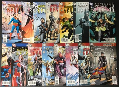 Superman World of New Krypton (2009) 1-12 + variants 9.0 complete set 15 comics