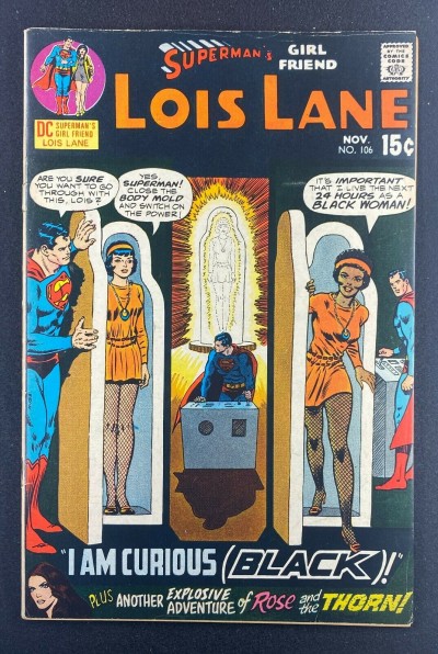 Superman's Girl Friend, Lois Lane (1958) #106 VG/FN (5.0) Black Lois Curt Swan