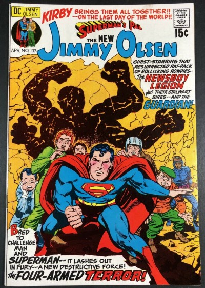 Superman's Pal Jimmy Olsen (1954) #137 VF (8.0) Newsboy Legion Jack Kirby Art