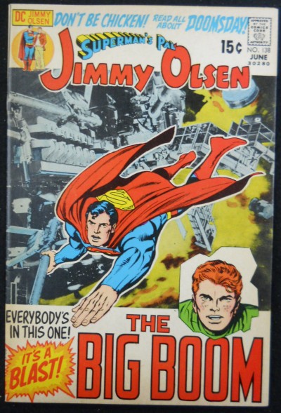 SUPERMAN'S PAL JIMMY OLSEN #138 FN/VF JACK KIRBY STORY/ART  PARTIAL PHOTO COVER
