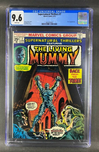 Supernatural Thrillers (1972) #7 CGC Graded 9.6 The Living Mummy (3824797001)