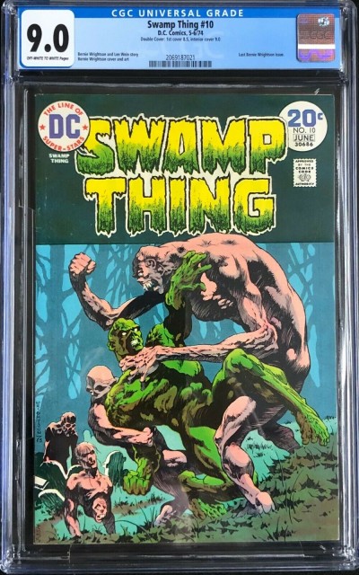 Swamp Thing (1972) #10 CGC (9.0) double cover 2nd cover (8.5) (2069187021)