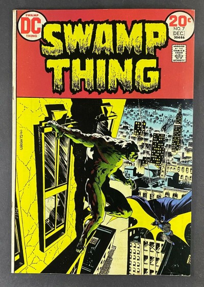 Swamp Thing (1972) #7 VF- (7.5) Classic Batman Bernie Wrightson Cover & Art